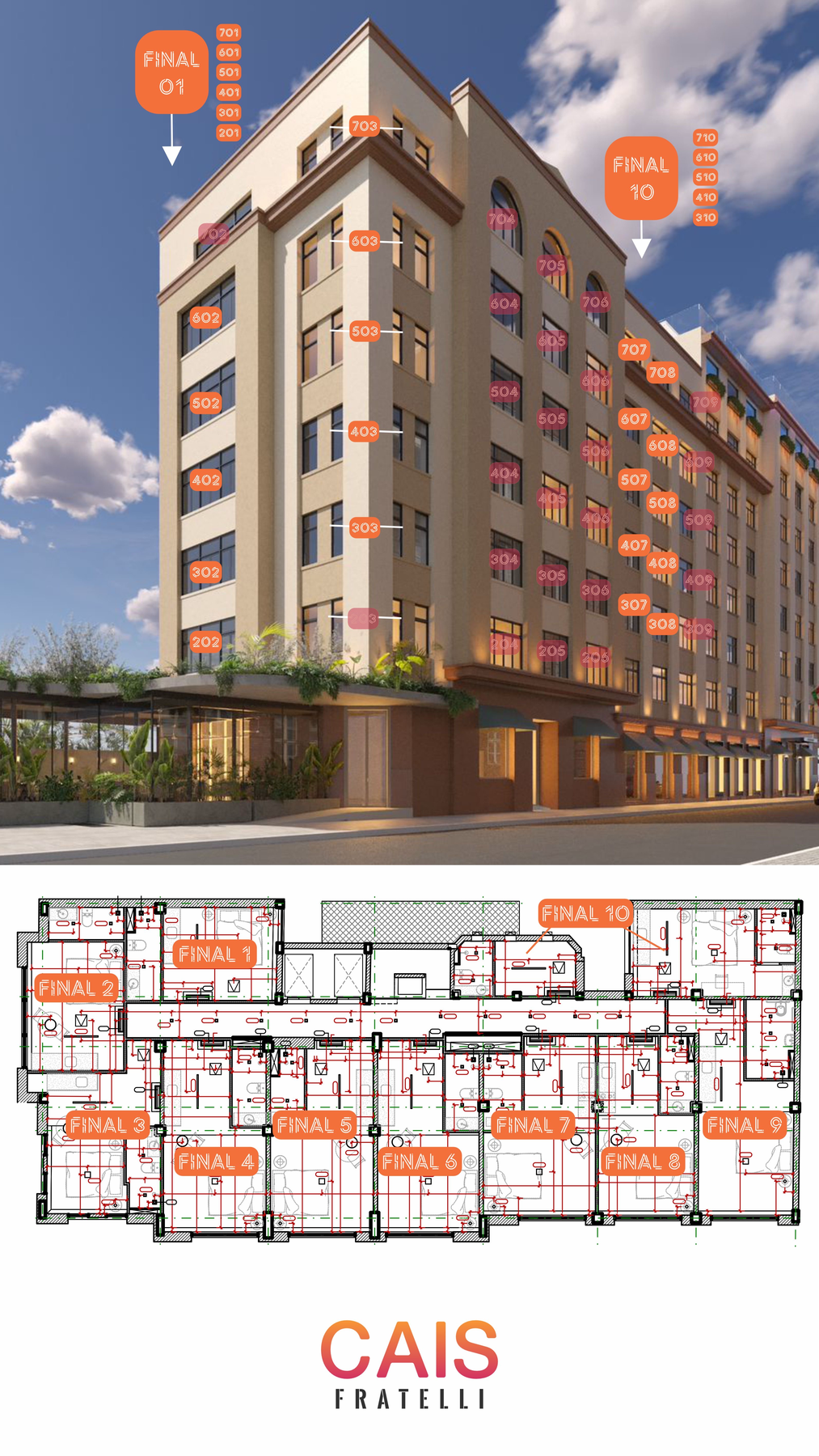 Cais Fratelli - Studio no Centro em Porto Alegre 1D - Galeria 3